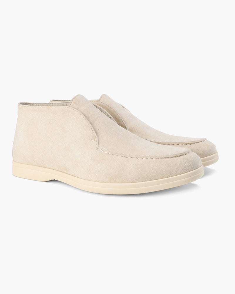 Mocassins montants en daim
