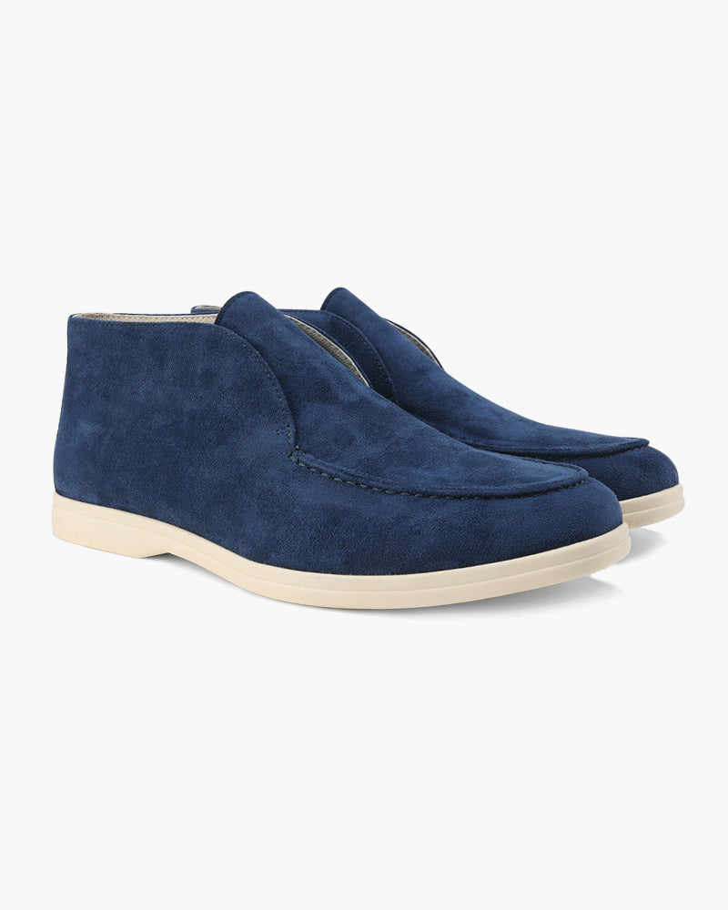 Mocassins montants en daim