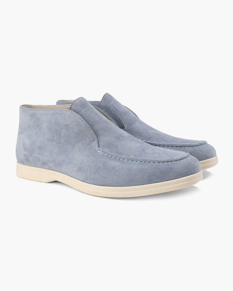 Mocassins montants en daim