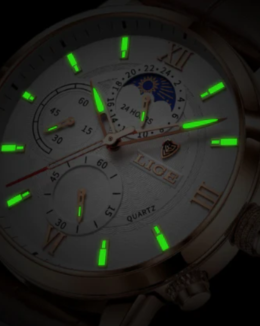 Montre Classique Lugano (Résistante à l'eau)