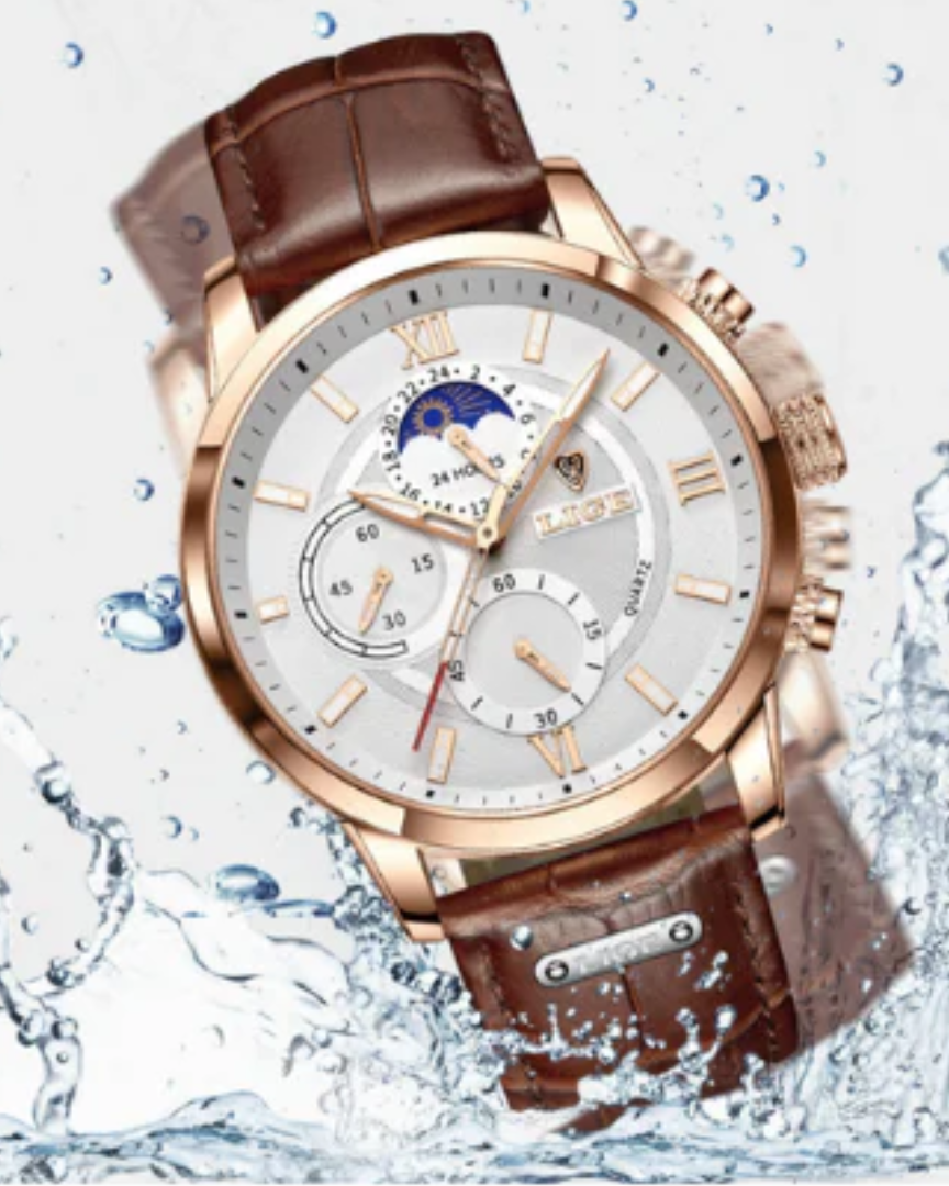 Montre Classique Lugano (Résistante à l'eau)