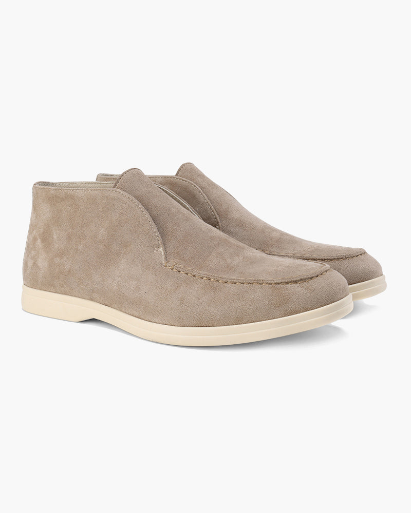 Mocassins montants en daim