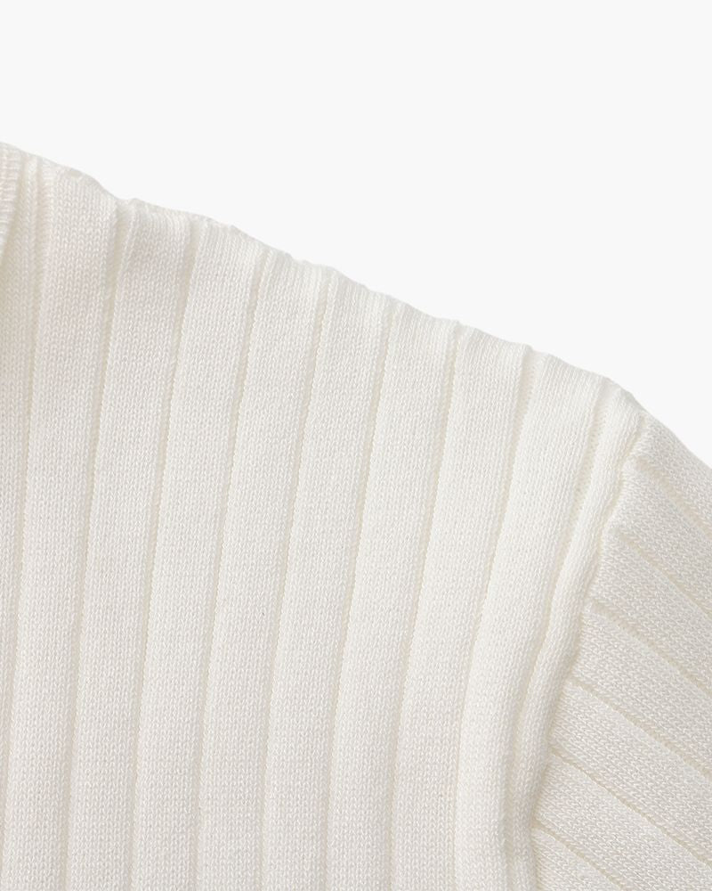 Polo premium en maille côtelée