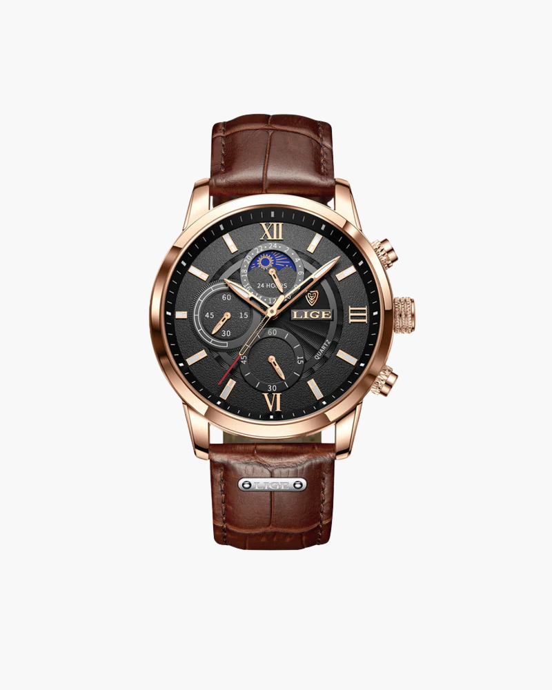 Montre Classique Lugano (Résistante à l'eau)