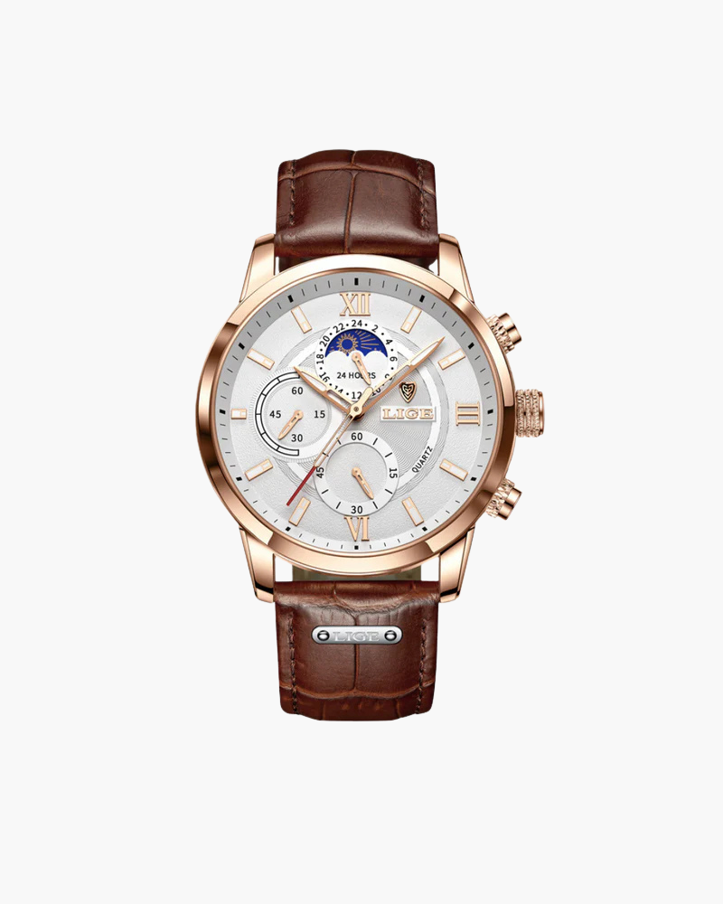 Montre Classique Lugano (Résistante à l'eau)