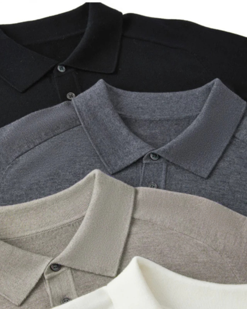 Polo en laine 100 % premium